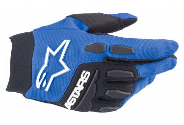 Alpinestars freeride kinder handschuhe blau   weis