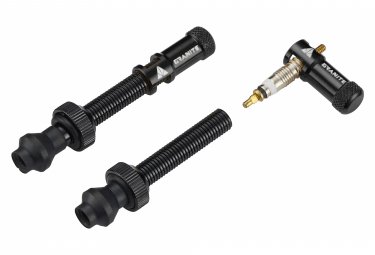 Granite Design paar juicy nippel tubeless ventile im 80 mm mit schwarzen stopfen zum entfernen der hulse