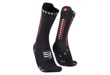 Compressport paar pro racing socks v4 0 bike schwarz   rot
