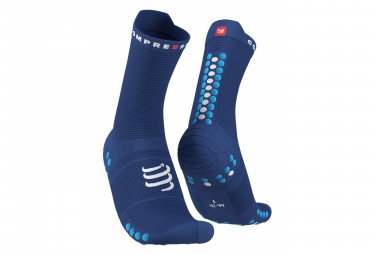 Compressport paar pro racing socken v4 0 run high blau