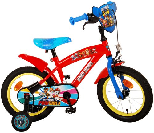 Paw Patrol Core Kinderfahrrad 14 Zoll 100-115 cm Größe Mädchen Jungen Fahrrad Alter ab ca. 3,5 -5 Jahre mit Rücktrittbremse
