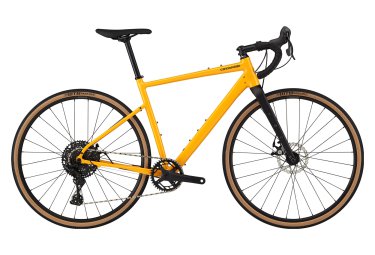 Cannondale gravel bike topstone 4 microshift advent x 10v 700 mm mango gelb