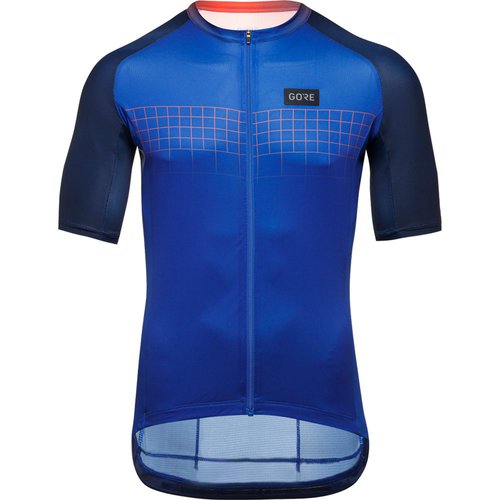 Gore Wear Grid Fade 2.0 Radtrikot Herren ultramarine blue firebal