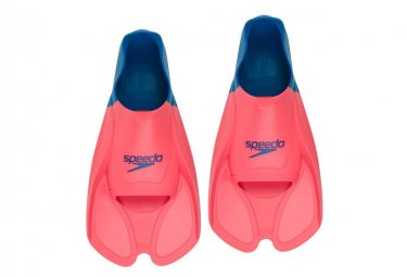 Speedo biofuse schwimmflossen pink   blau