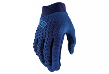 100 Percent lange handschuhe 100  geomatic slate blue