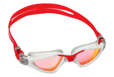 Aquasphere schwimmbrille kayenne grey red   red mirror lenses