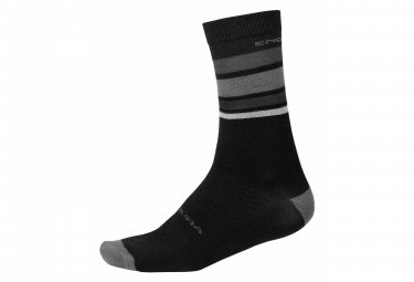 Endura baabaa merino stripe socken matt black