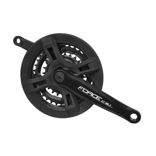 Force Stahl Kurbel mit 42/34/24 Zähne Armlänge 170mm für 6 bis 8 - Fach