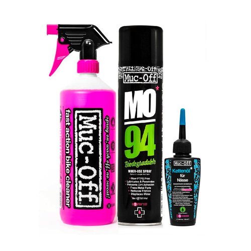 Muc Off Wash Protect and Wet Lube Reinigungsset