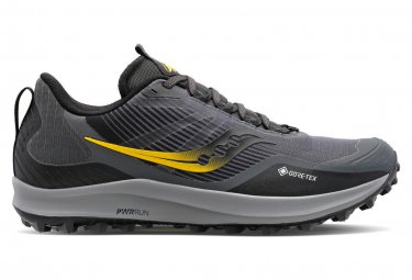 Saucony peregrine 12 gtx trail laufschuhe grau gelb fur herren