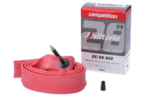 Vittoria Competition Latex 700x2528C Presta Schlauch 48mm Rot