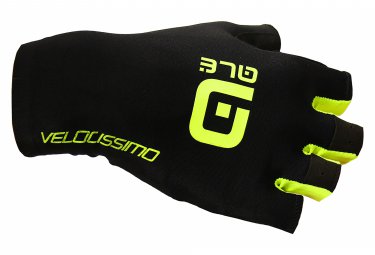 Ale ale velocissimo kurze handschuhe schwarz neongelb