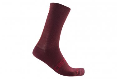 Castelli paar racing stripe 18 socken rot