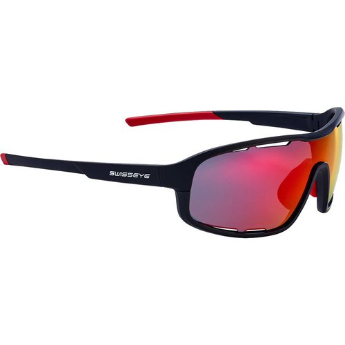 Swiss Eye Joker Sportbrille schwarz matt rot