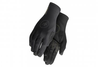 Assos spring fall evo lange handschuhe schwarz