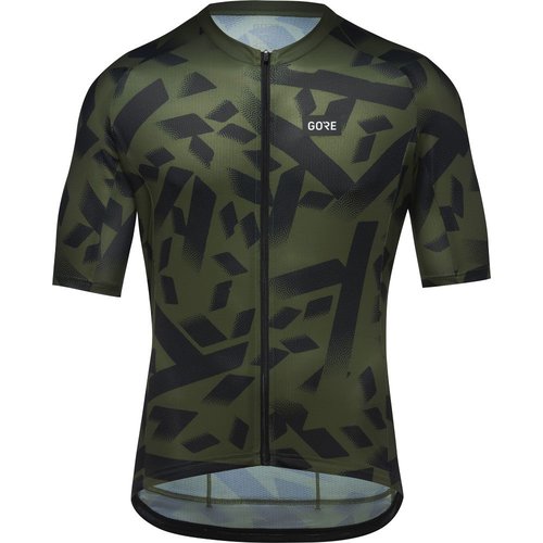 Gore Wear Spirit Signal Camo Radtrikot Herren utility green black