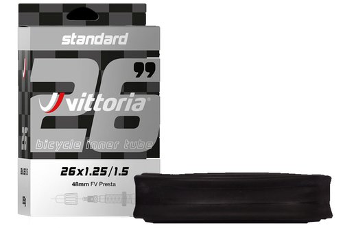 Vittoria Standard 700x2842C Presta Schlauch 48mm Schwarz