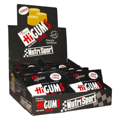 Nutrisport Higums With Caffeine 20 Units Citrus Energy Gummies Box Mehrfarbig