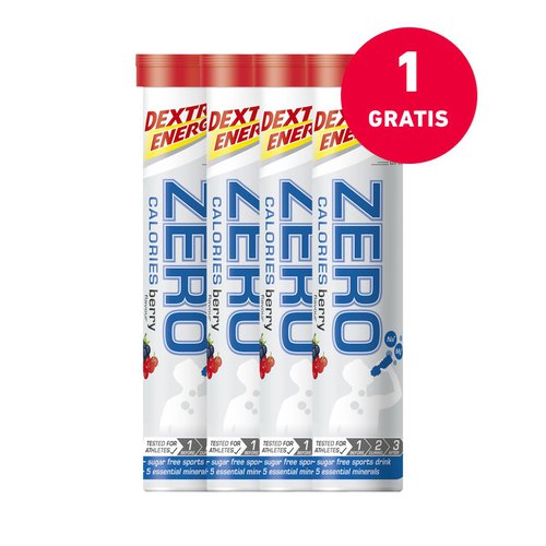 Dextro Energy Zero Calories Brausetabletten-Set 3+1 gratis