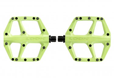 Look trail fusion flat pedals lime green