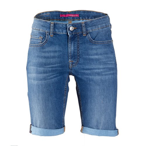 Alberto BELL Coolmax Denim Jeans Short Damen Shorts