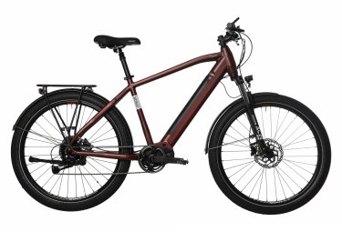 Bicyklet raymond elektro stadtfahrrad shimano acera 9s 504 wh 27 5   bordeaux rot