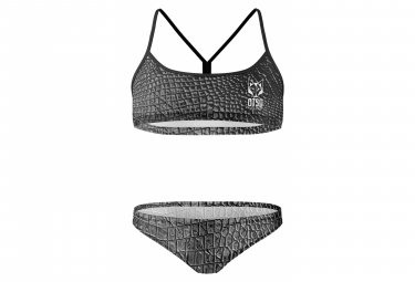 Otso zweiteiliger damen badeanzug snake schwarz