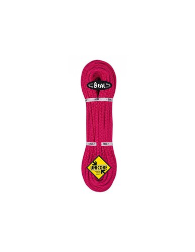 Beal Kletterseil 9,4 mm Stinger III Unicore - Golden Dry, fuchsia, 50 m Seildurchmesser - 9.1 - 9.5 mm, Seilvariante - Einfachseil, Seillänge - 50 m, Seilfarbe - Fuchsia,