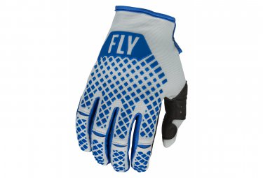 Fly Racing lange handschuhe fly kinetic blau   grau kinder