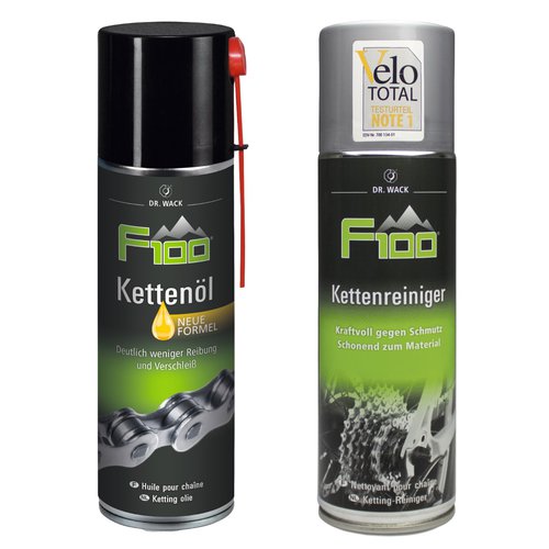 F100 Set Kettenreiniger Spray und Kettenöl