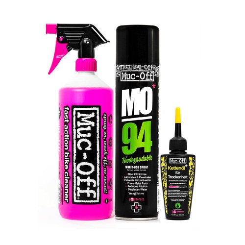 Muc Off Wash Protect and Dry Lube Reinigungsset