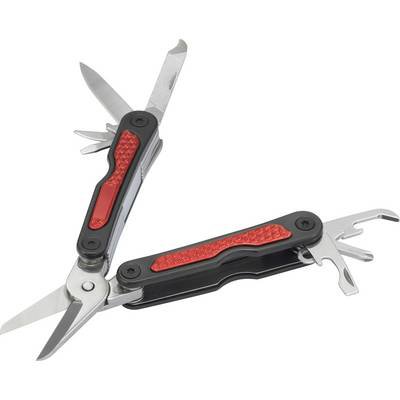 Basetech BT-2299042 Multitool Anzahl Funktionen 10 Silber, Schwarz, Rot