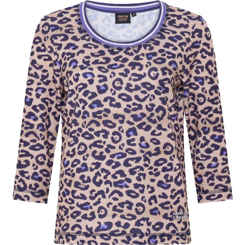 Canyon 3/4 Arm T-Shirt Damen camel