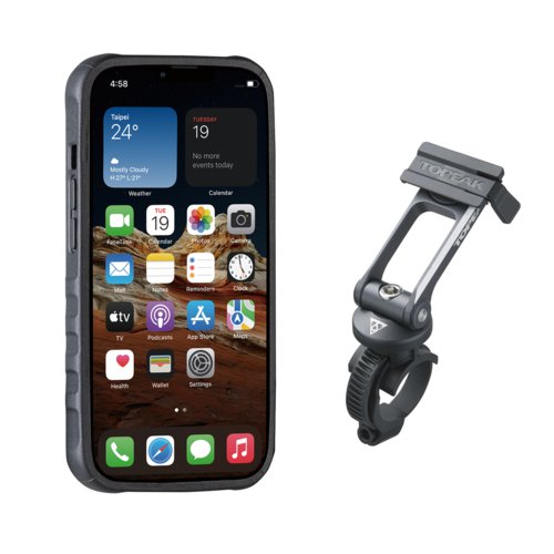 Topeak RideCase Handyhülle für iPhone 13 inkl. RideCase Mount Halterung