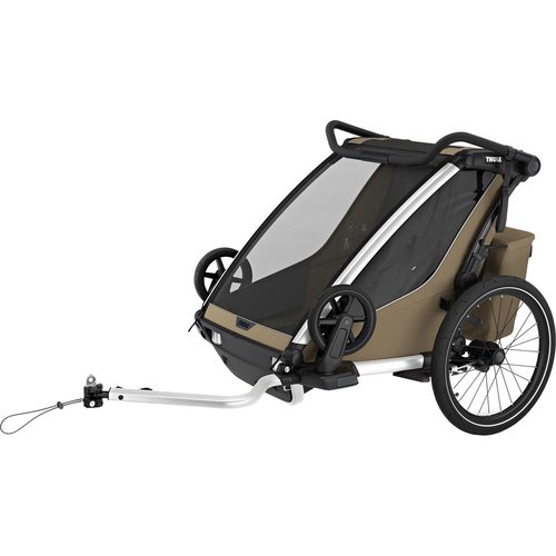 Thule Chariot Cross 2 Double Fahrradanhänger 2 Sitzer khaki