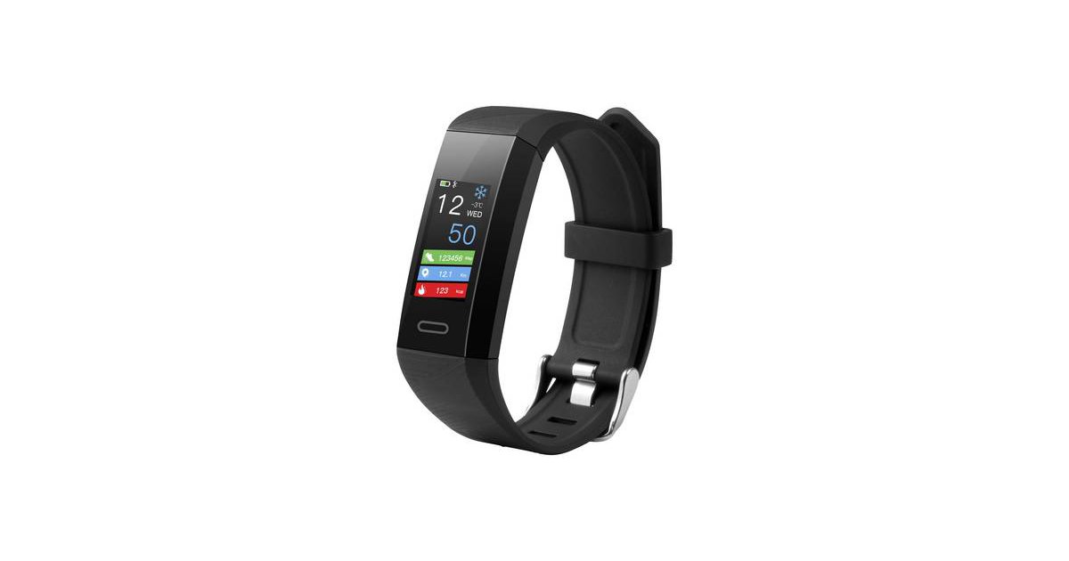 Technaxx TXHR7 FitnessTracker mit integrierter Pulsfunktion Uni Schwarz