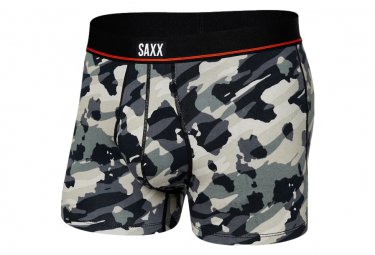 Saxx kurze boxershorts non stop stretch cotton camo grau