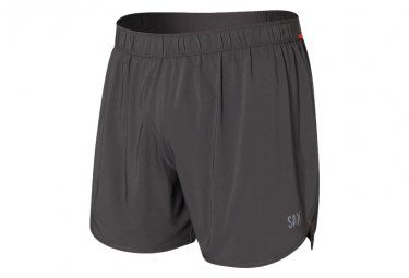 Saxx 2 in 1 hightail run shorts 5in grau