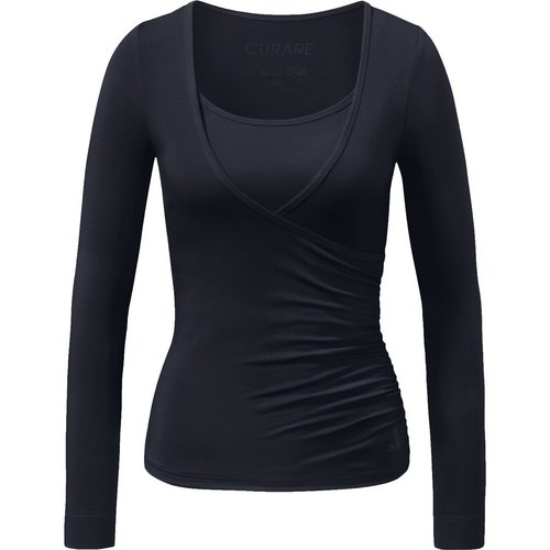 Curare Wrap Shirt Damen midnight