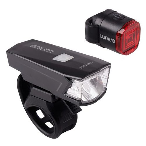 Lunivo LYNX F30 II Frontleuchte + LYNX R1 Rücklicht Akku-Beleuchtungsset