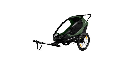 Hamax Fahrradanhänger Outback One Einsitzer - Modell 2022 schwarz/grün