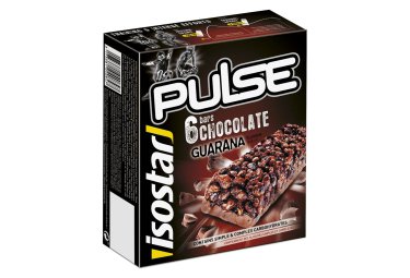 Isostar 6er pack pulse bars guarana schokolade 6x23g