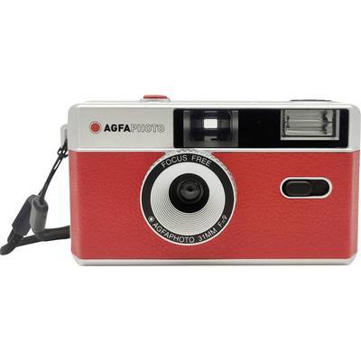 Agfaphoto 603001 Kleinbildkamera mit eingebautem Blitz Rot 1 St.