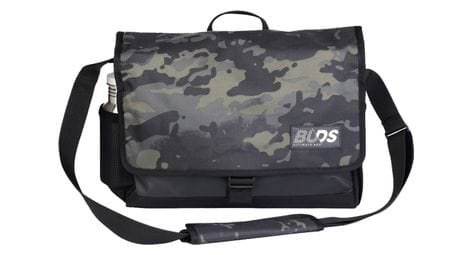 Buds kuriertasche mit schulterriemen und gepacktragerbefestigung city bag light schwarz camo