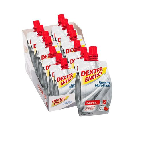 Dextro Energy Liquid Gel Cherry+Caffeine 18 Stck./K., Energie Gel, Sportlernahru