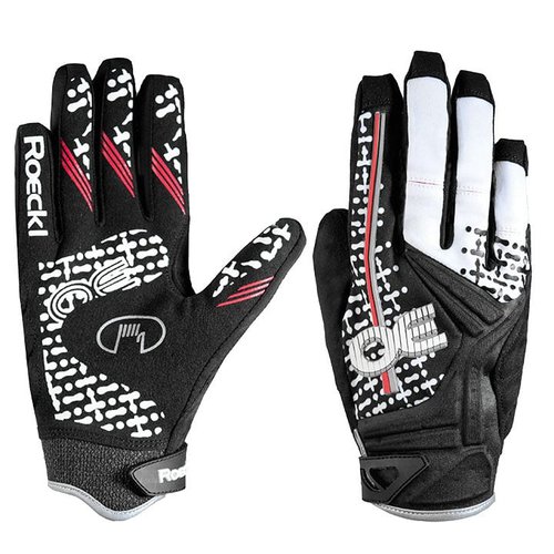 Roeckl Molveno schwarz-weiß Langfingerhandschuhe, für Herren