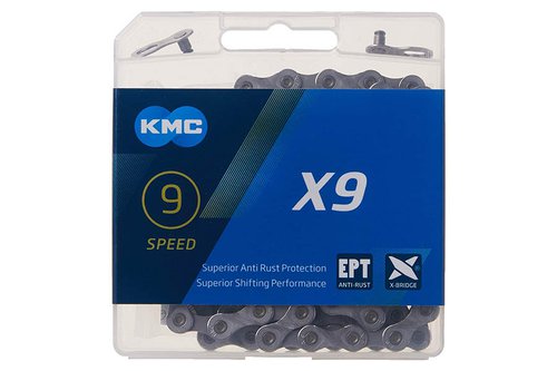 KMC X9EPT Kette 9-fach 114 Glieder - Schwarz