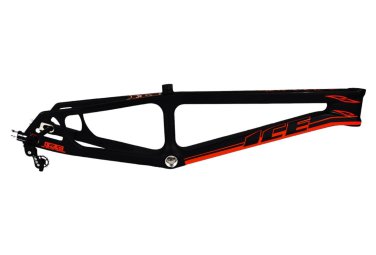 Ice bmx rahmen race raptor mattschwarz   rot