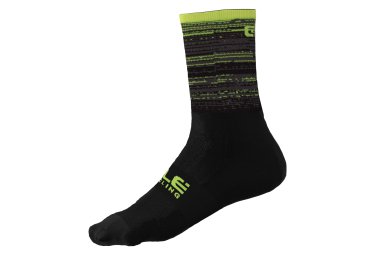 Ale unisex ale q skin scanner socken schwarz fluo gelb