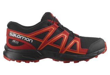 Salomon speedcross cswp junior trailrunning schuhe schwarz rot kinder